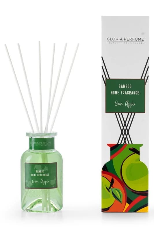 ZIELONE JABŁKO ZAPACH DO DOMU Z PATYCZKAMI BAMBUSOWYMI 150 ML